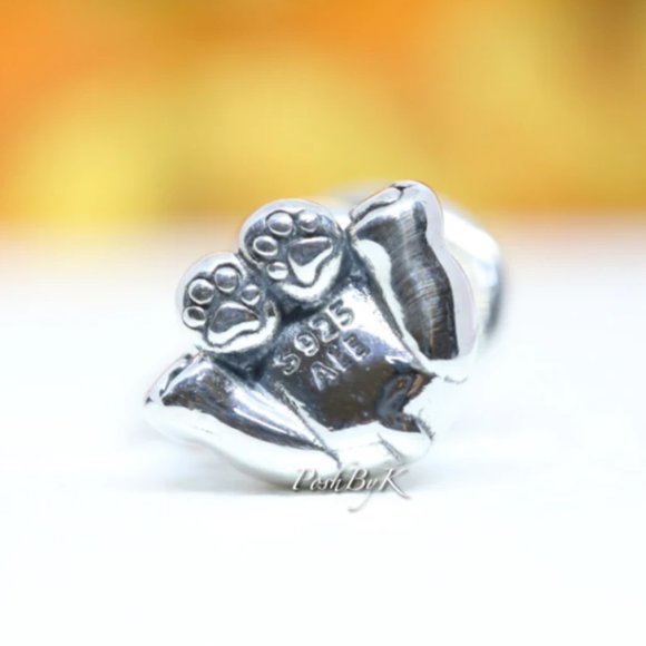 PANDORA Bulldog Puppy Dog Dangle Charm 798008EN16 - Picture 3 of 3